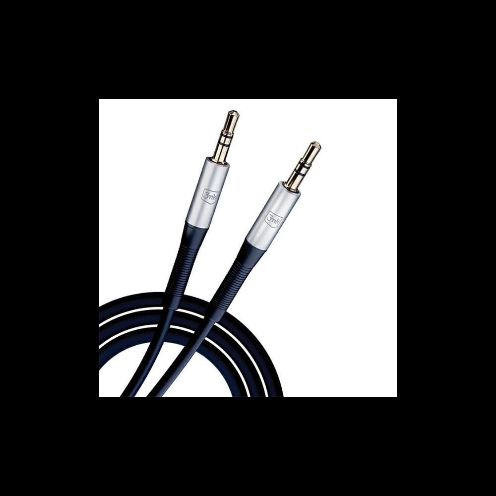 Kabel 3MK AUX jack 3,5mm / jack 3,5mm 1m - 2