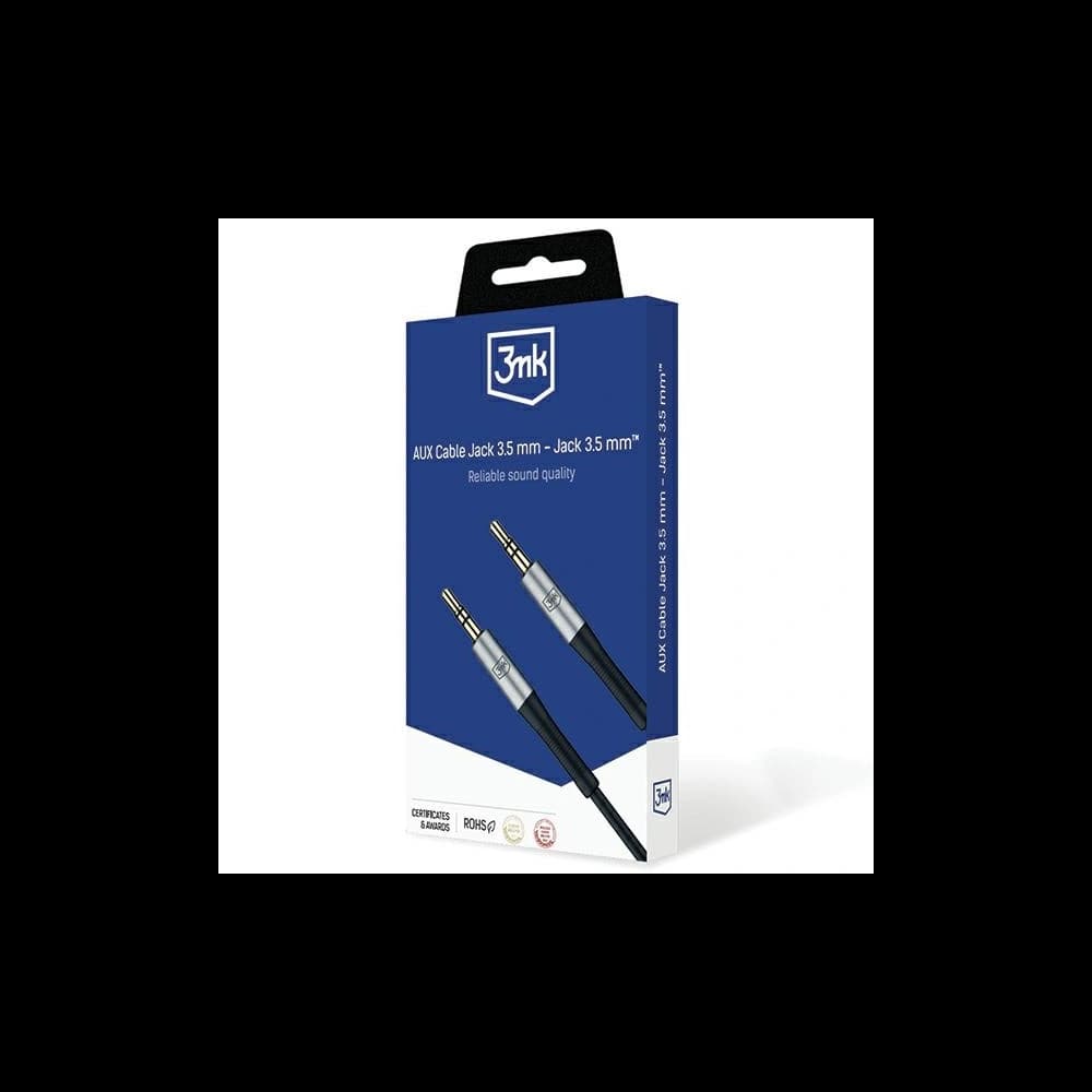 Kabel 3MK AUX jack 3,5mm / jack 3,5mm 1m - 10