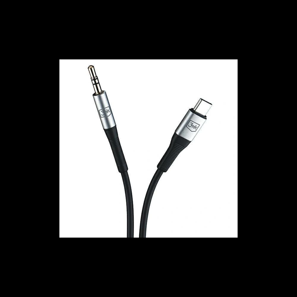 Kabel 3MK AUX USB-C / Klinke 3,5mm 1m - 3