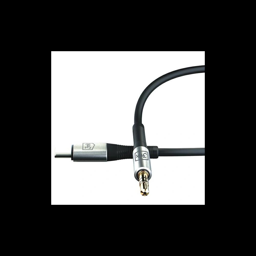 Kabel 3MK AUX USB-C / Klinke 3,5mm 1m - 7