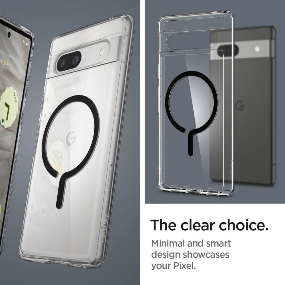 Case Spigen Ultra Hybrid Onetap Ring MagSafe Google Pixel 7a Schwarz - 15