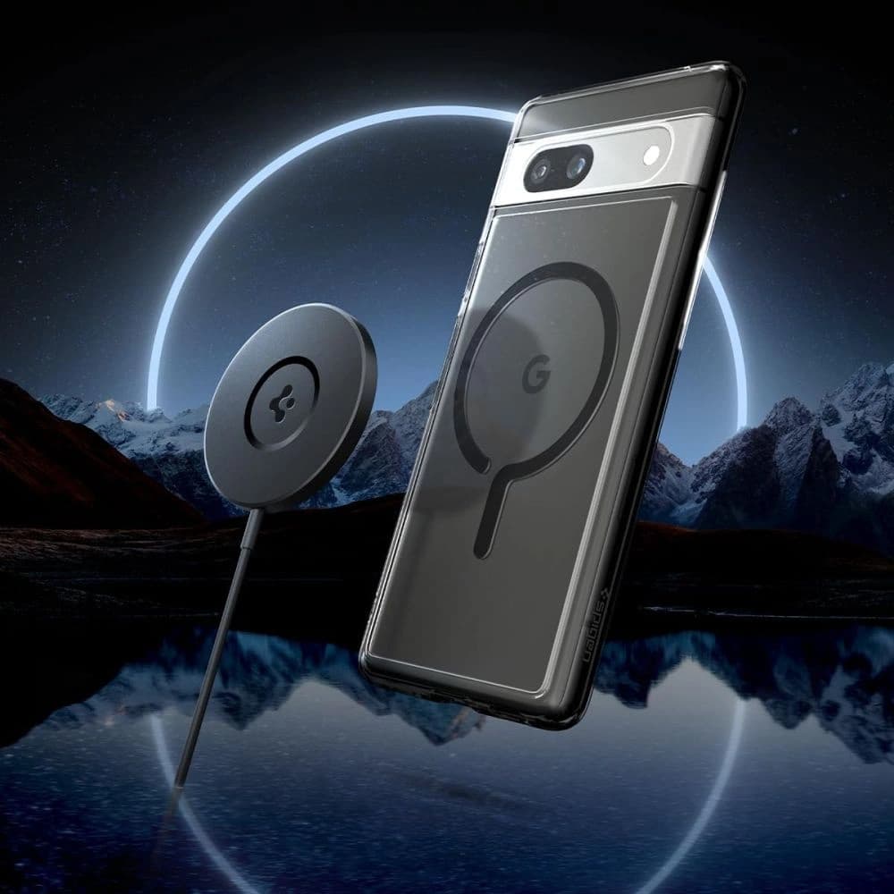 Case Spigen Ultra Hybrid Onetap Ring MagSafe Google Pixel 7a Schwarz - 16