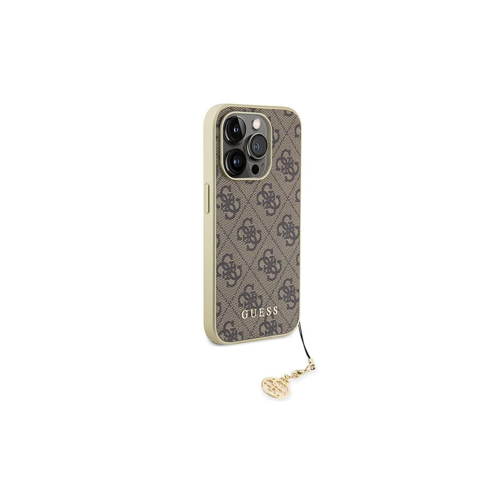 Guess Apple Husă GUHCP15XGF4GBR iPhone 15 Pro Max hardcase 4G Charms Collection maro/maro - 4
