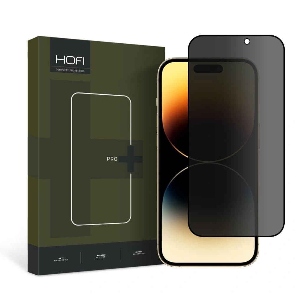 Privatisierendes Glas Hofi Anti Spy Glass Pro+ Apple iPhone 15 Pro Max Privatsphäre - 1