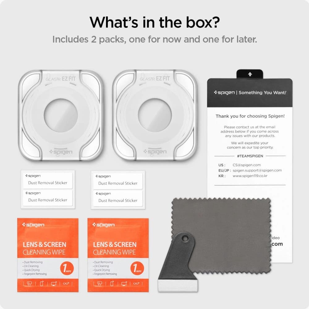 Tvrzené sklo Spigen GLAS.tR ez Fit Samsung Galaxy Watch 6 Classic (47mm) Clear [2 PACK] - 11