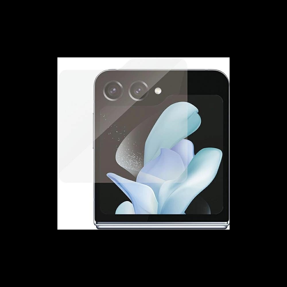 Edzett üveg PanzerGlass Classic Fit Samsung Galaxy Z Flip5 kijátszó védelem antibakteriális - 2