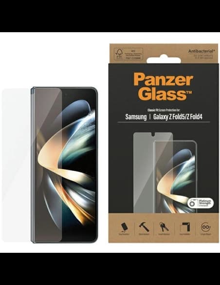 Gehärtetes Glas PanzerGlass Classic Fit Samsung Galaxy Z Fold5 / Fold4 Bildschirmschutz Antibakteriell