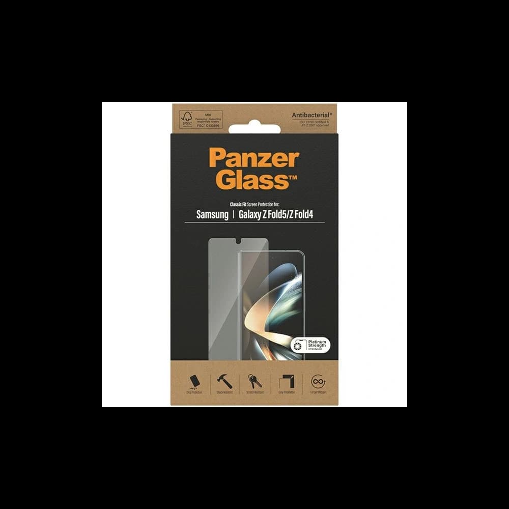 PanzerGlass Samsung Sticlă călită Classic Fit Galaxy Z Fold5 / Fold4 Ecran de protecție Antibacterian - 4