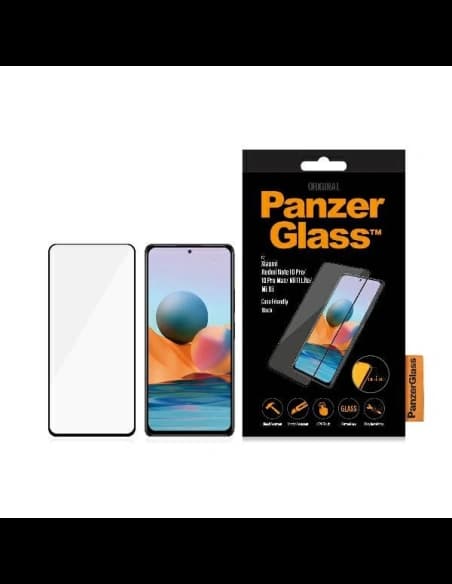Gehärtetes Glas PanzerGlass E2E Regular Xiaomi Redmi Note 10 Pro / 10 Pro Max / Mi 11i / Poco F3 Case Friendly schwarz