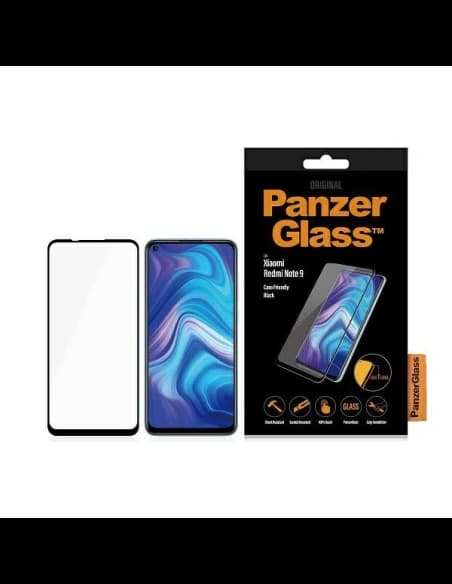 PanzerGlass Xiaomi Sticlă temperată E2E Regular Redmi Notă 9 Caz Friendly negru