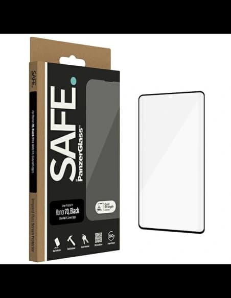 PanzerGlass SAFE by Honor 70 Protector de ecran Ultra-Wide Fit sticlă temperată negru
