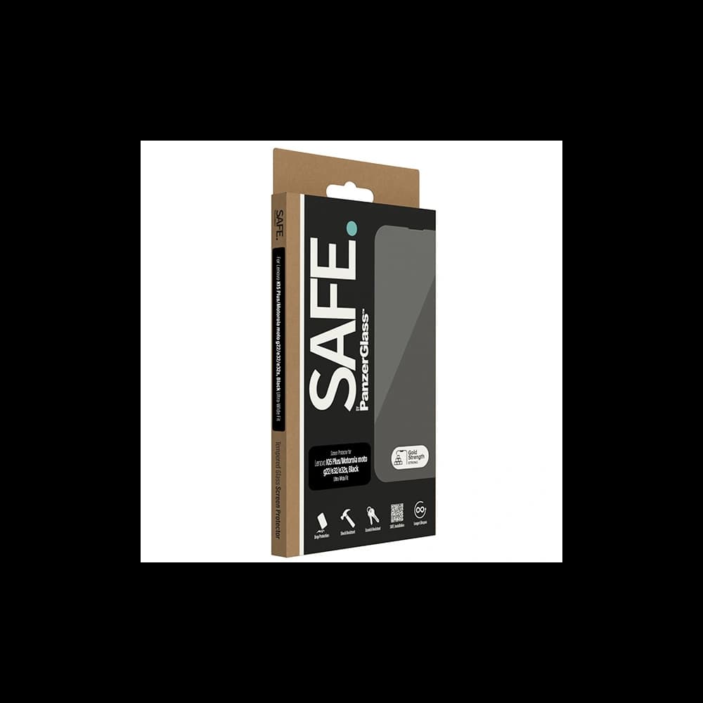 PanzerGlass SAFE de Motorola Moto G22 / E32 / E32s / Lenovo K15 Plus Protecție ecran Edge-to-Edge sticlă temperată negru - 4