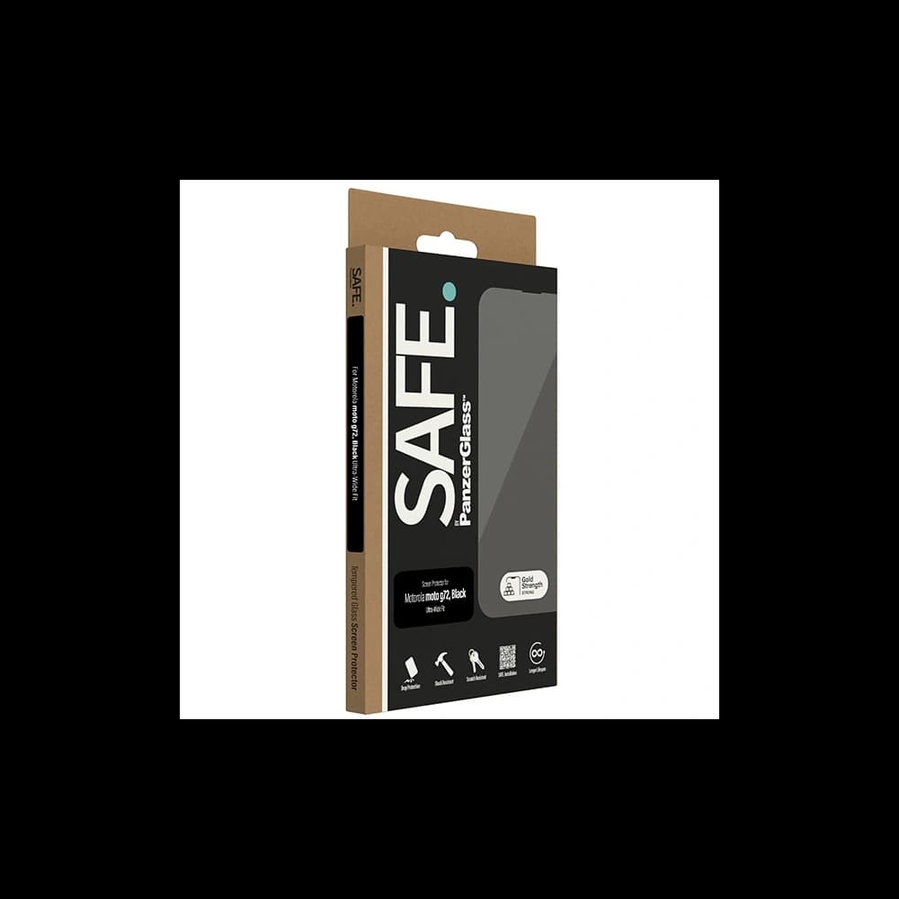 Hartglas SAFE von PanzerGlass Motorola Moto G72 Bildschirmschutz Ultra-Wide Fit - 4