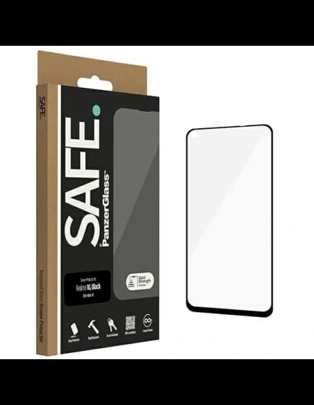 Gehärtetes Glas SAFE von PanzerGlass Realme 10 Bildschirmschutz Ultra-Wide Fit schwarz