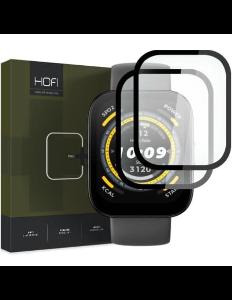 Hofi Sticlă hibridă Hybrid Pro+ Amazfit Bip 5 negru [2 PACK]