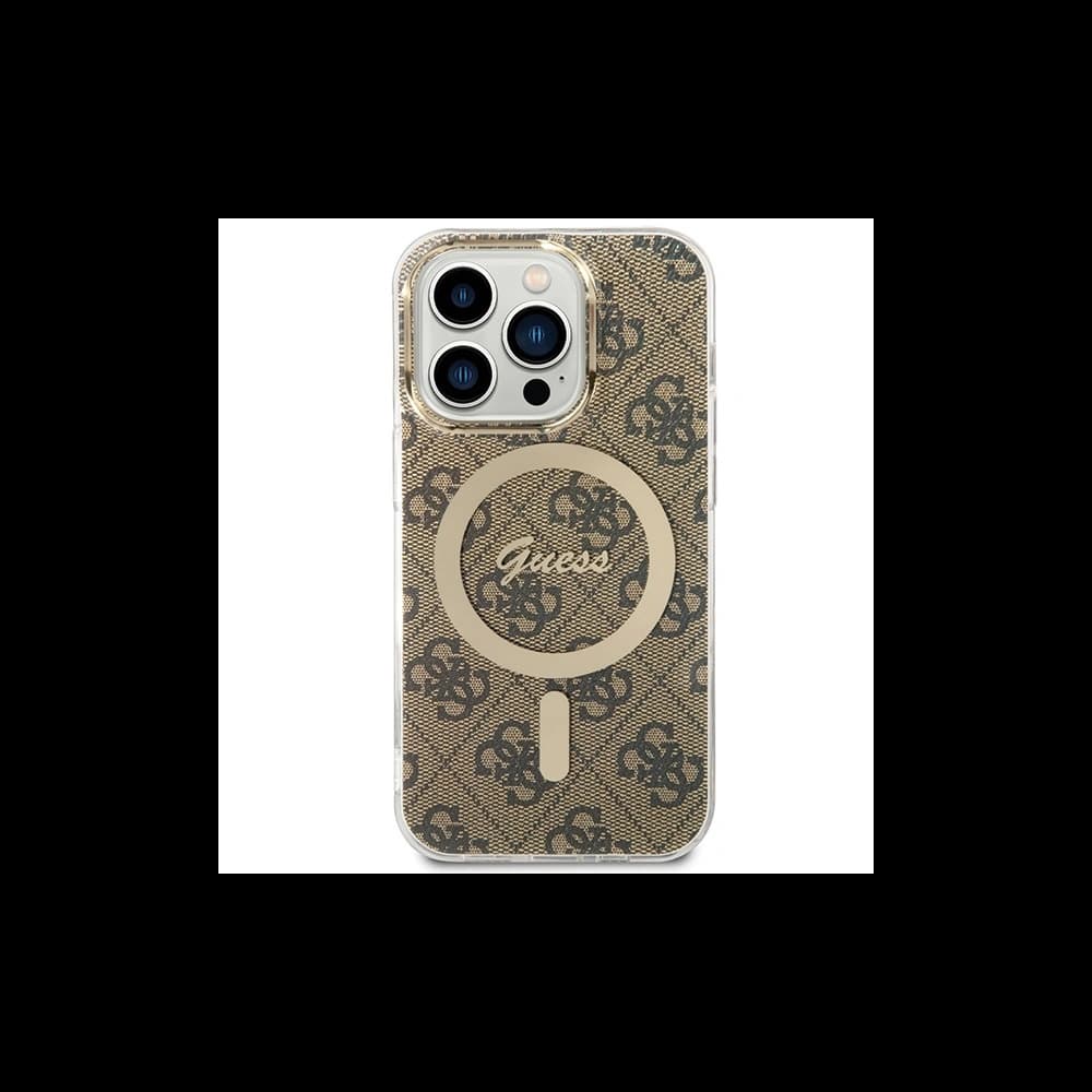 Case Guess GUHMP15LH4STW Apple iPhone 15 Pro Hardcase IML 4G MagSafe braun/brown - 2