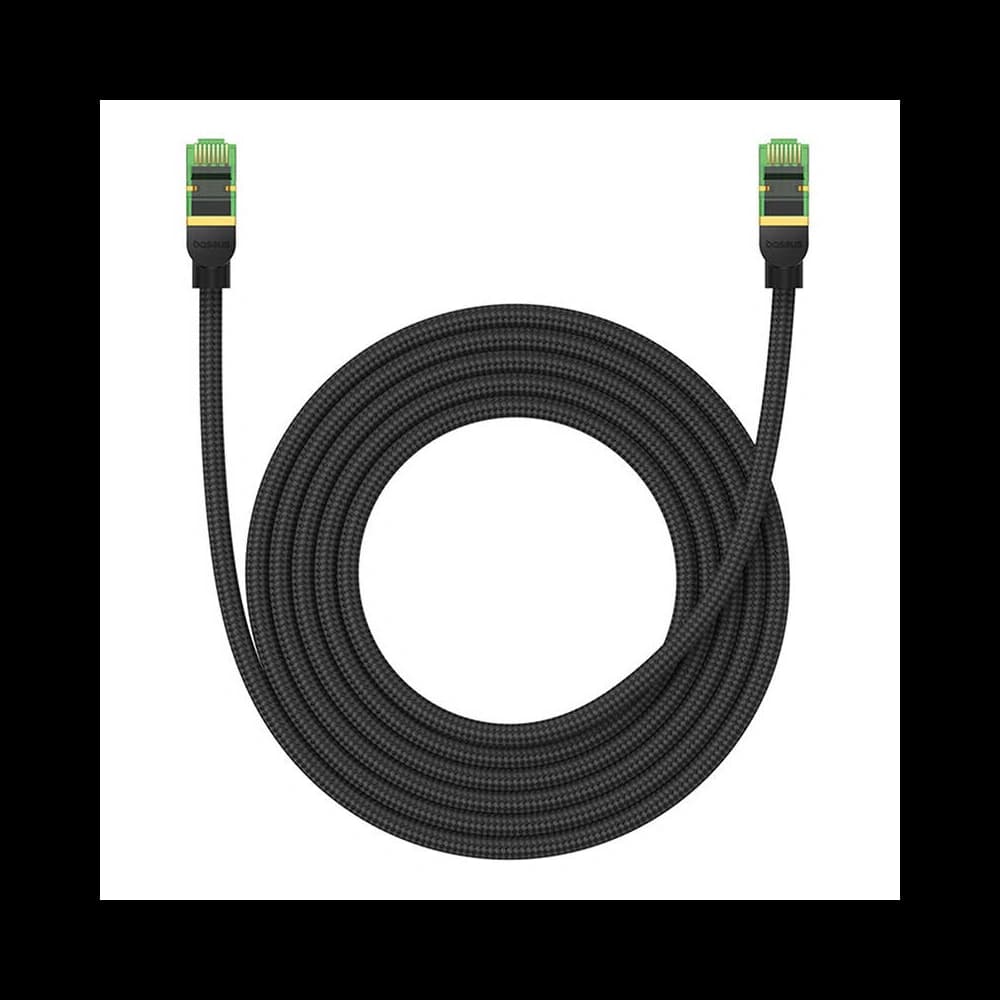 Baseus braided cat 8 Ethernet RJ45 network cable, 40Gbps, 3m (black) - 3