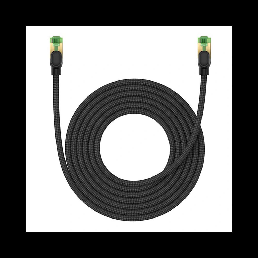 Netzwerkkabel Baseus im geflochtenen Kat. 8 Ethernet RJ45, 40Gbps, 5m (schwarz) - 2