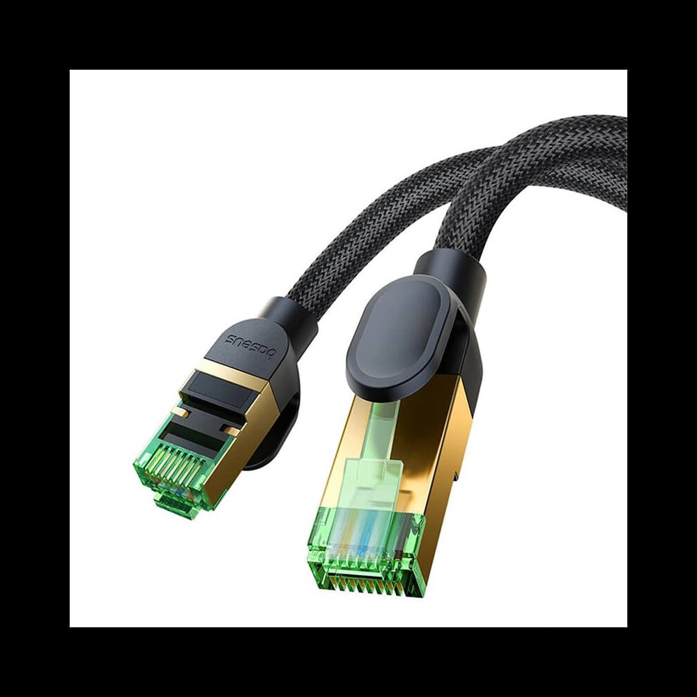 Netzwerkkabel Baseus im geflochtenen Kat. 8 Ethernet RJ45, 40Gbps, 5m (schwarz) - 6