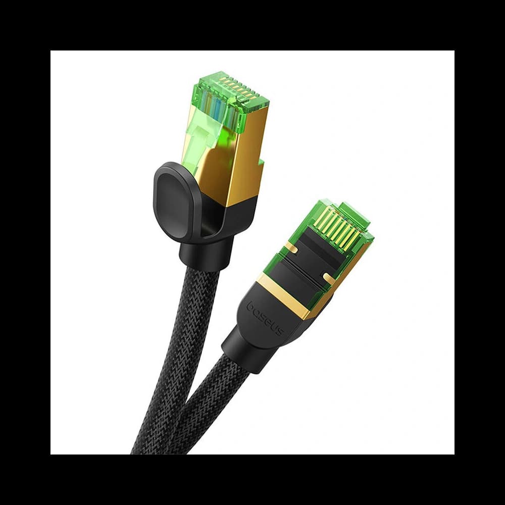 Netzwerkkabel Baseus im geflochtenen Kat. 8 Ethernet RJ45, 40Gbps, 8m (schwarz) - 5