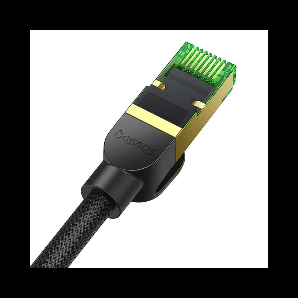 Netzwerkkabel Baseus im geflochtenen Kat. 8 Ethernet RJ45, 40Gbps, 8m (schwarz) - 7