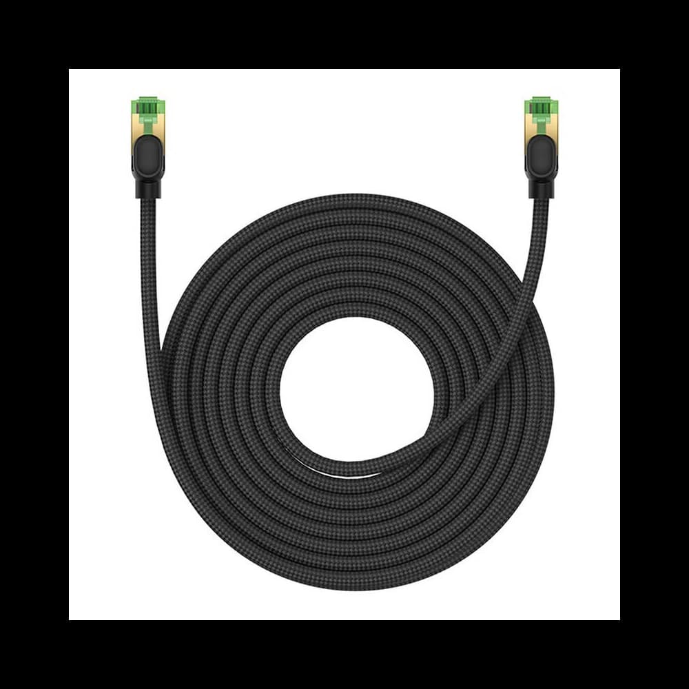 Baseus braided cat 8 Ethernet RJ45 network cable, 40Gbps, 10m (black) - 2