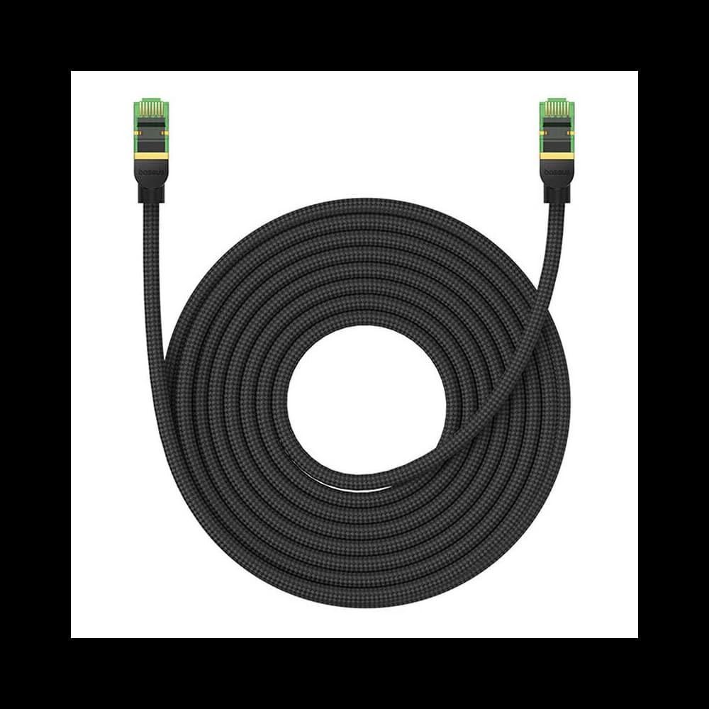 Baseus braided cat 8 Ethernet RJ45 network cable, 40Gbps, 10m (black) - 3