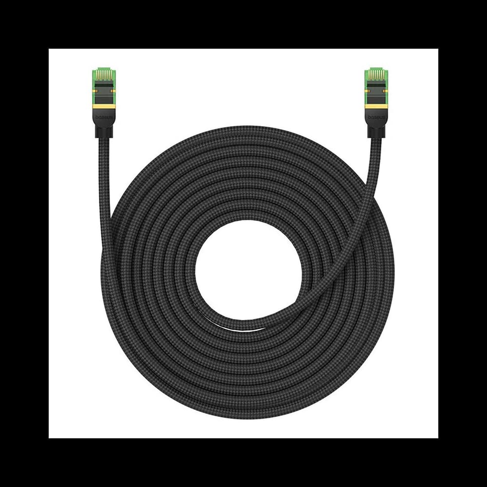 Baseus braided cat 8 Ethernet RJ45 network cable, 40Gbps, 15m (black) - 3
