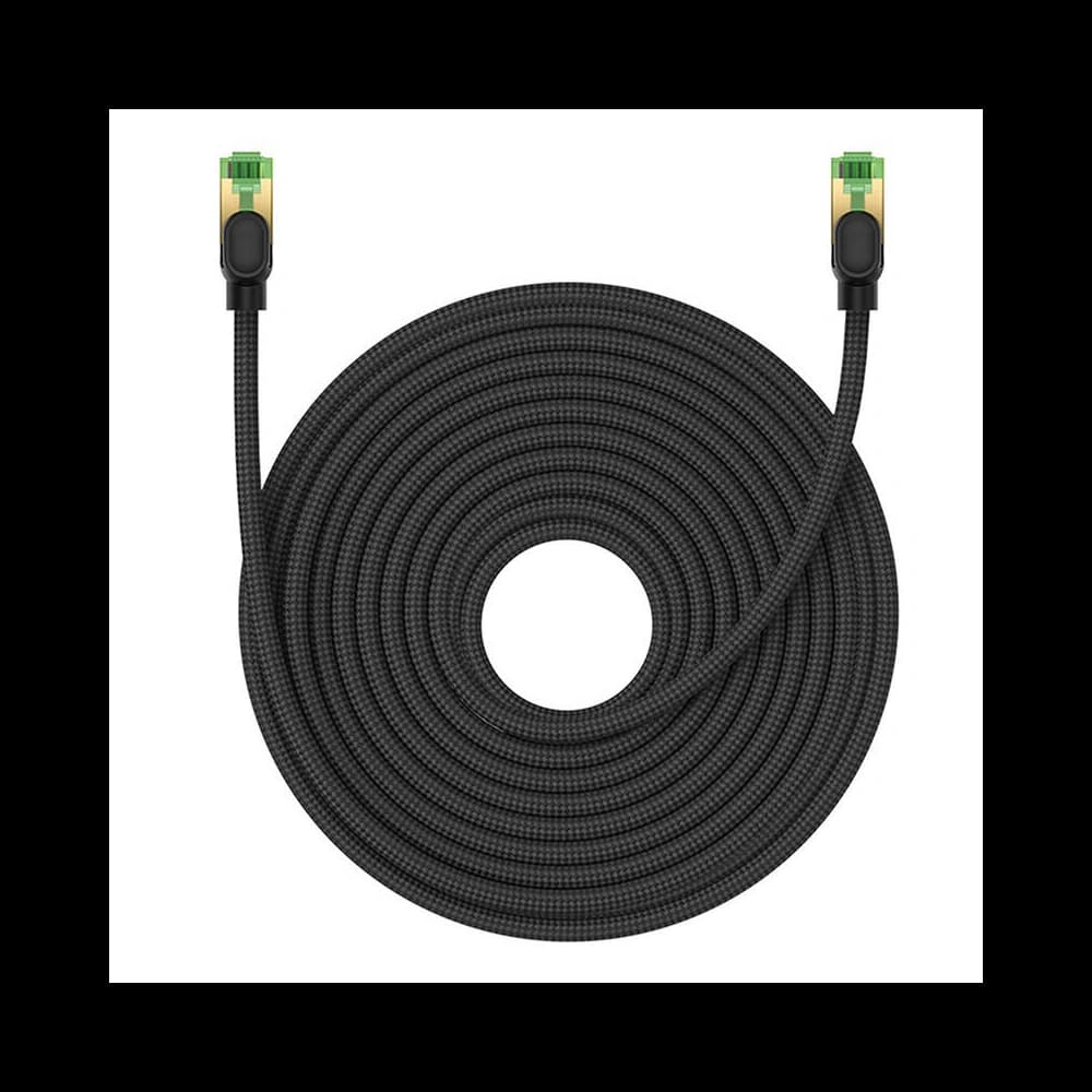 Baseus braided cat 8 Ethernet RJ45 network cable, 40Gbps, 20m (black) - 2