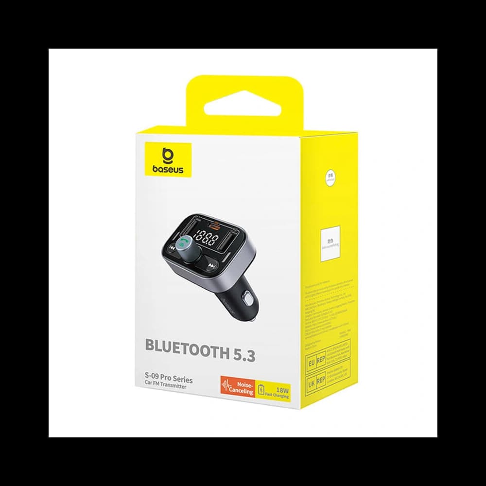 Baseus Transmițător FM S-09 Pro Bluetooth 5.3 (negru) - 6