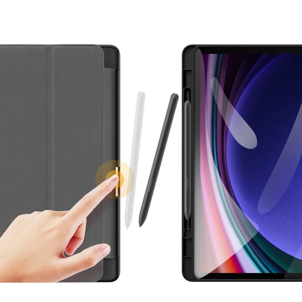 Case Dux Ducis Toby Samsung Tab A9+ Plus mit Halterung für den Stylus schwarz - 9