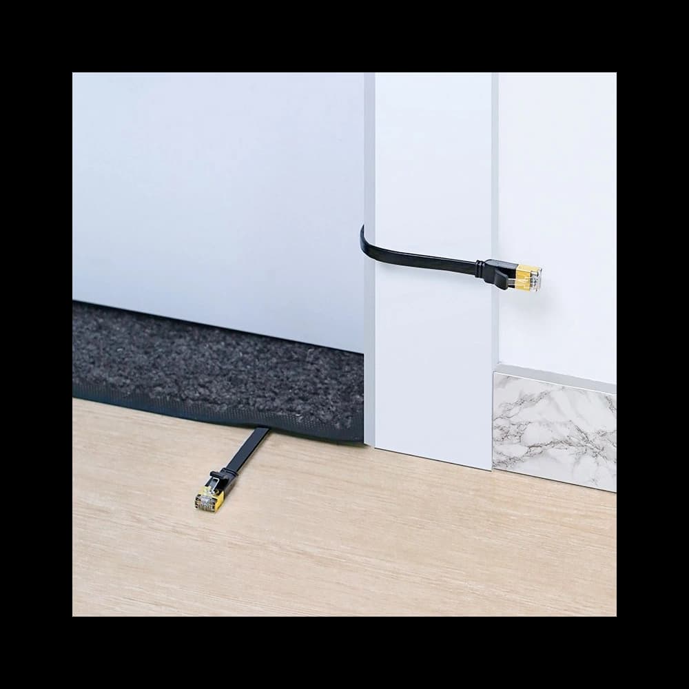 Ploché síťové kabel UGREEN Ethernet RJ45 Cat.7 STP LAN 10Gbps 3m černý - 21