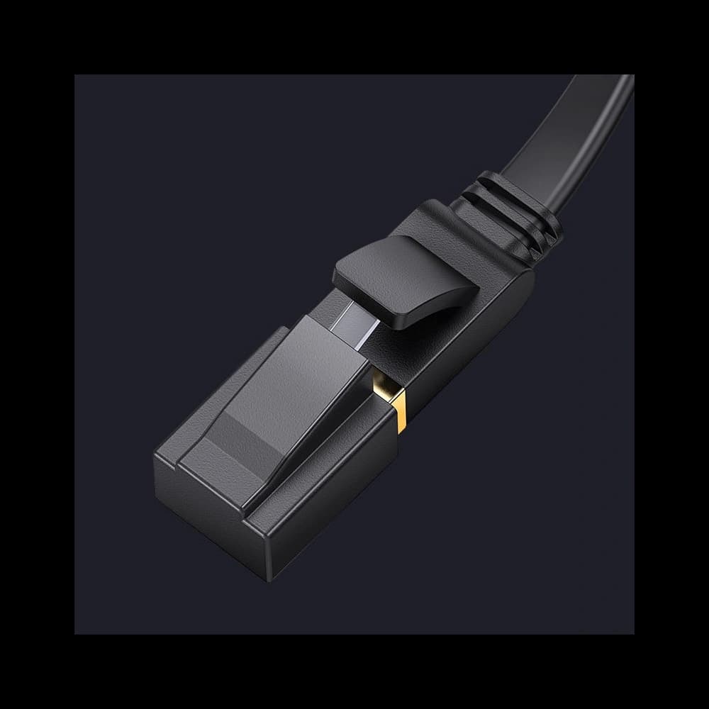 Ploché síťové kabel UGREEN Ethernet RJ45 Cat.7 STP LAN 10Gbps 3m černý - 23