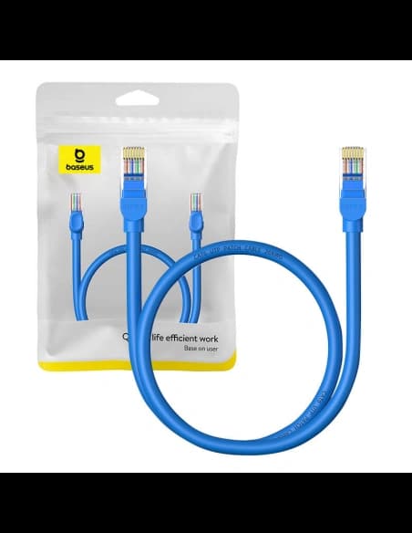 Kabel síťový Baseus Ethernet RJ45 Cat.6 1000Mbps 0,5m (modrý)