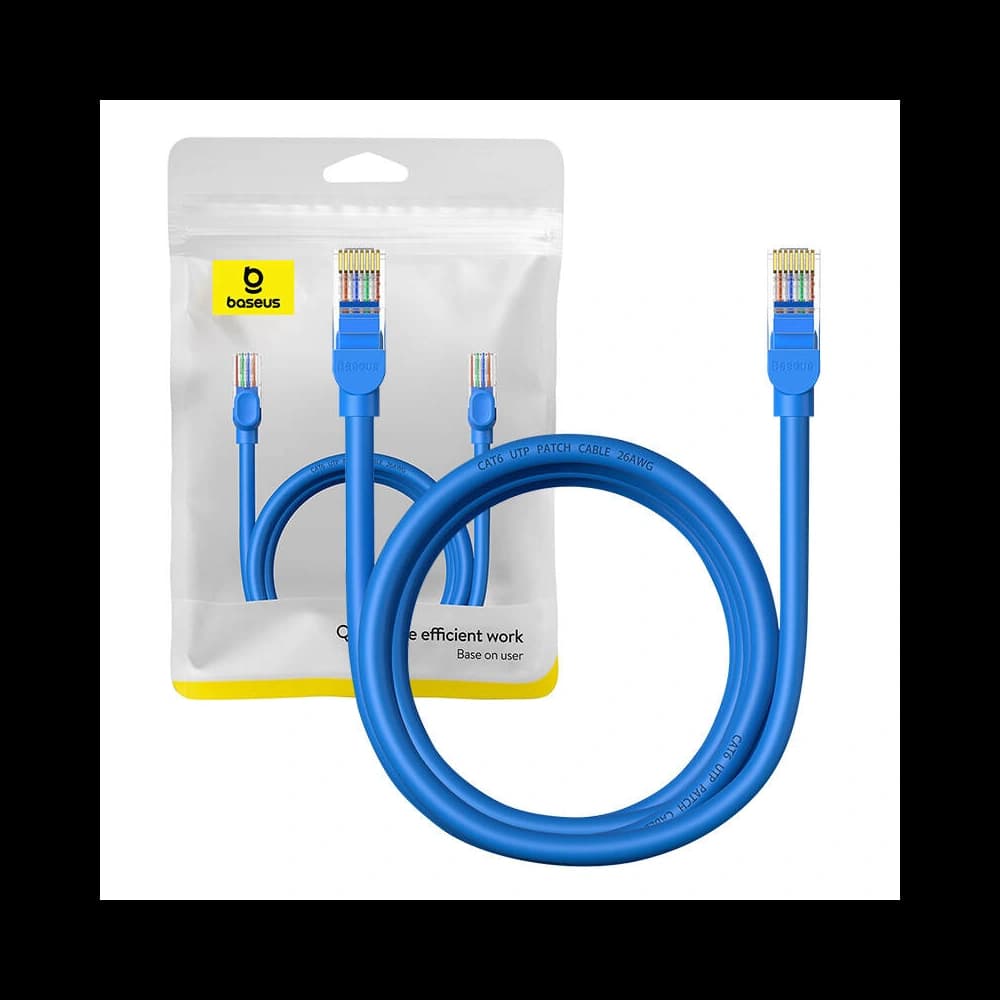 Kabel síťový Baseus Ethernet RJ45 Cat.6 1000Mbps 2m (modrý)