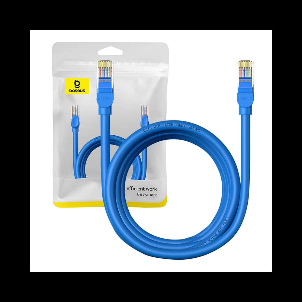 Kabel síťový Baseus Ethernet RJ45 Cat.6 1000Mbps 3m (modrý)