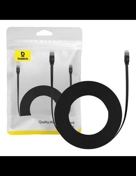 Kabel síťový Baseus Ethernet RJ45, Cat.6, 12 metrů (černý)