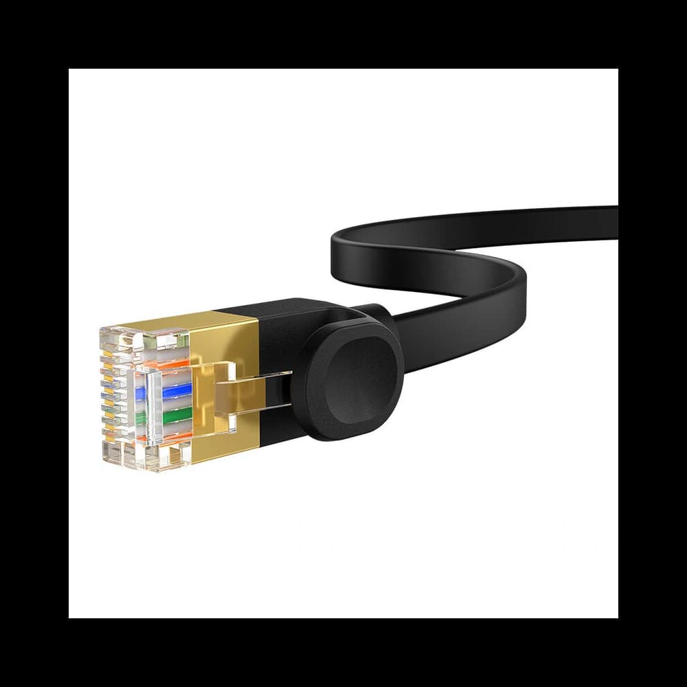 Netzwerkkabel Baseus High Speed, Ethernet RJ45, 10 Gbps, Cat.7, 1m (schwarz) - 4