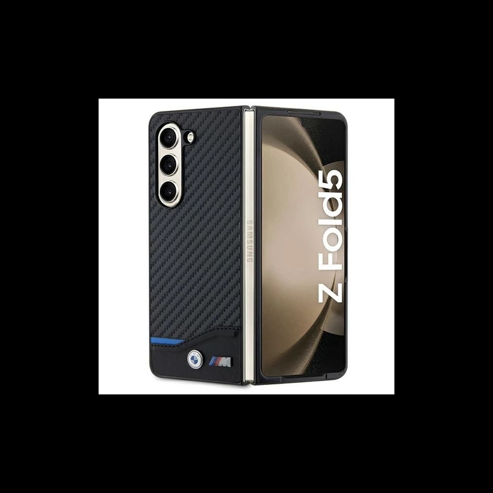 Etui BMW BMHCZFD522NBCK Samsung Galaxy Z Fold5 Leather Carbon fekete/black - 1