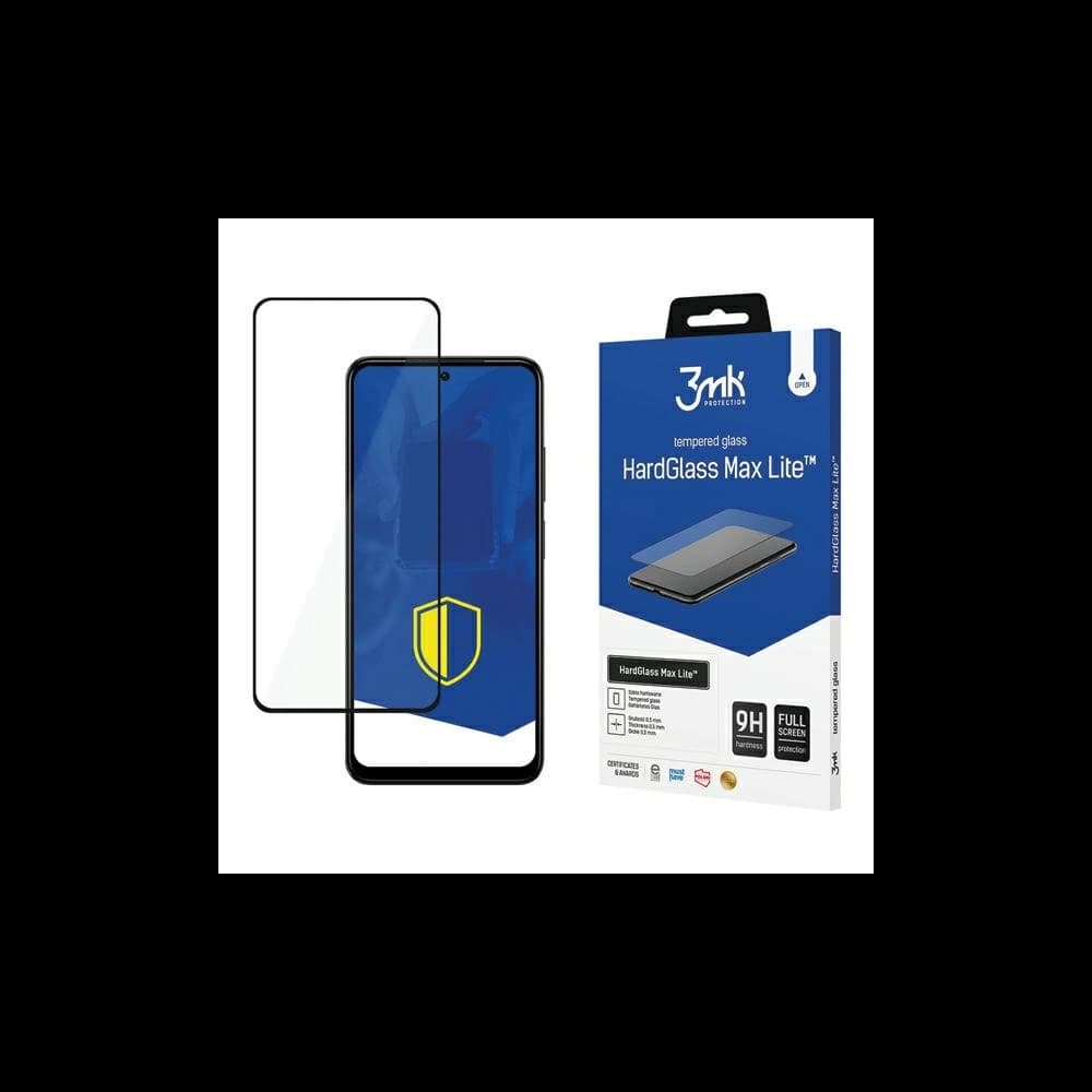 Edzett üveg 3MK HardGlass Max Lite Xiaomi Redmi Note 12s fekete/black - 1