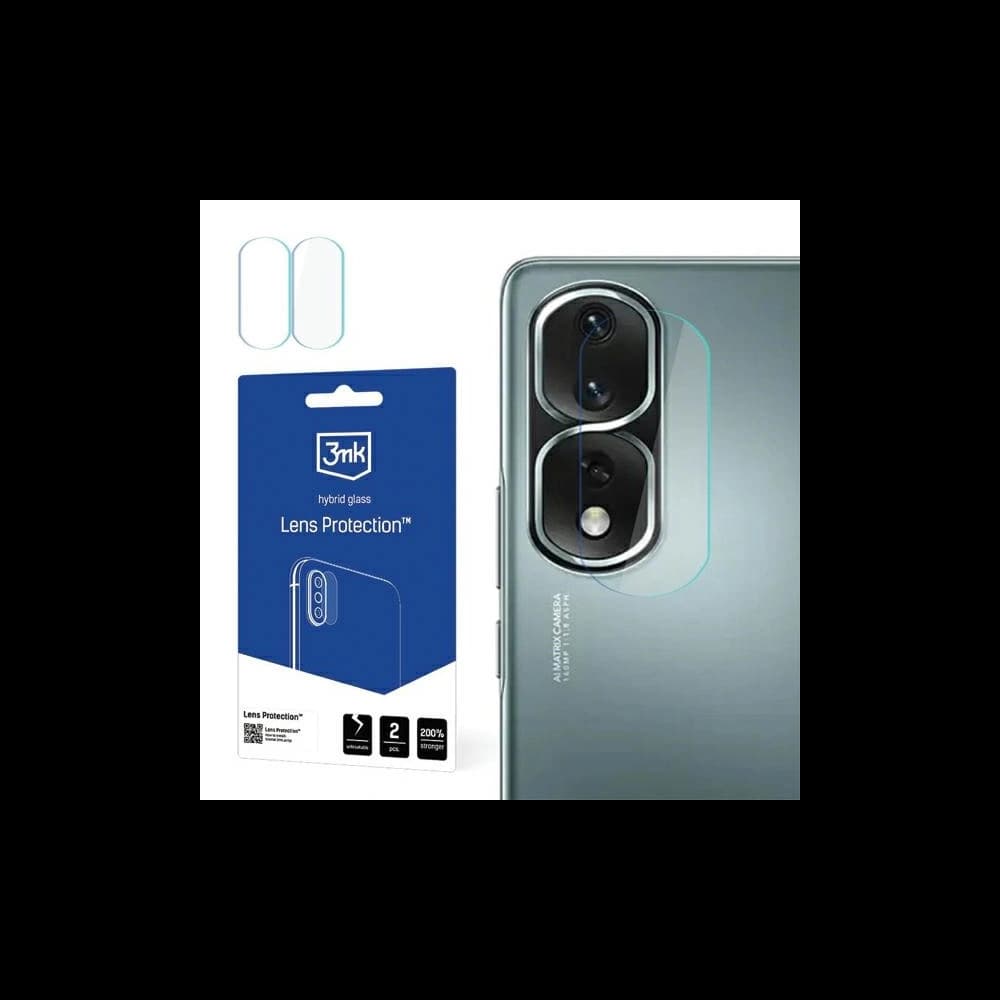 3MK Sticlă hibridă pentru obiectivul aparatului foto Protecția obiectivului Honor 80 Pro [4 PACK] - 1