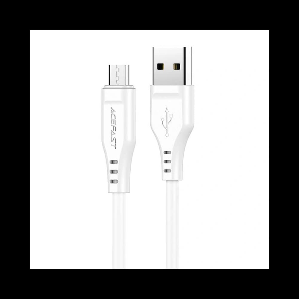 Acefast C3-09 cable USB-A / micro USB, 60W, 1.2m (white) - 1