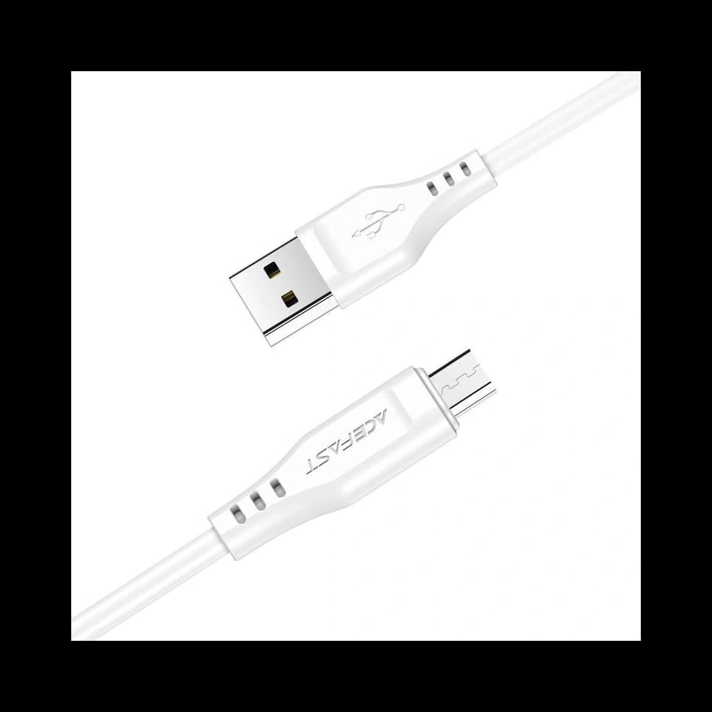 Acefast C3-09 cable USB-A / micro USB, 60W, 1.2m (white) - 2