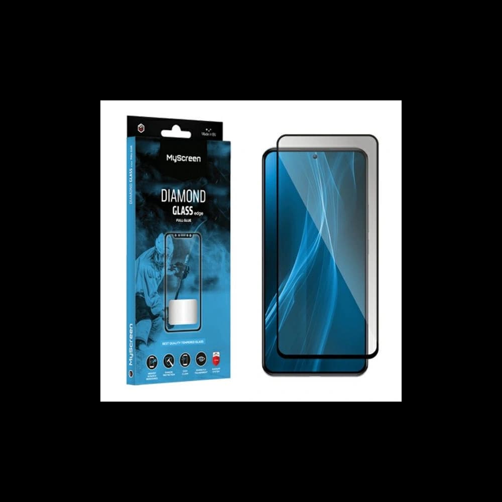 Gehärtetes Glas MyScreen Diamond Glass Edge Full Glue Honor Play 8T schwarz/black - 1