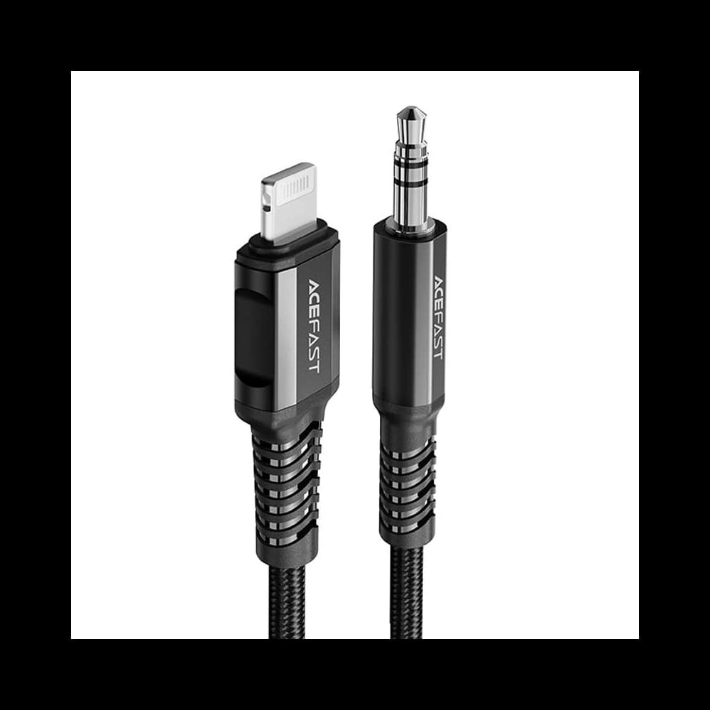 Kabel Acefast C1-06 Lightning / mini jack 3,5mm, 1.2m (schwarz) - 2