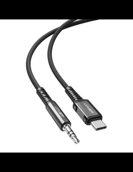 Kabel Acefast C1-08 USB-C / mini jack 3,5mm 1.2m (černý)