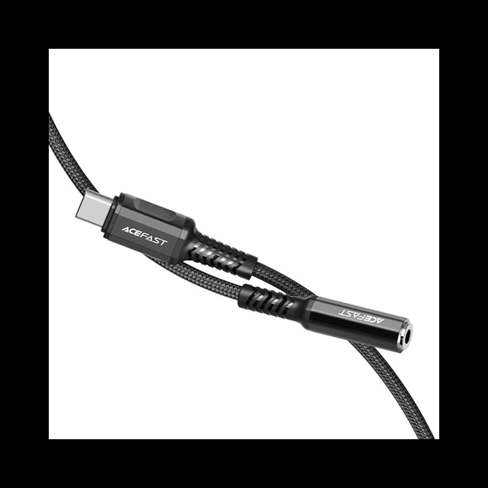 Acefast C1-07 Adaptor USB-C / mini jack 3,5 mm 18 cm (negru) - 3