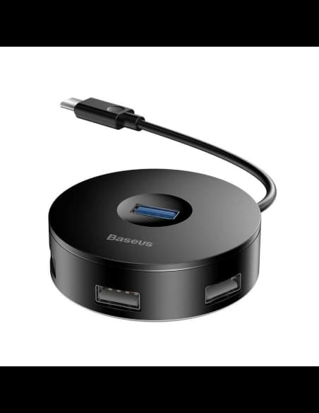 Hub 4w1 USB-C do USB 3.0 + 3x USB 2.0 Baseus 15cm (černý)