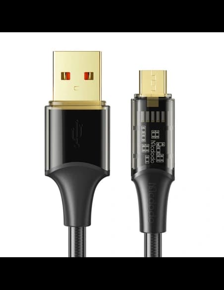 Kábel Mcdodo CA-2100 USB-A / microUSB, QC4, 3A, 1.2m (fekete)