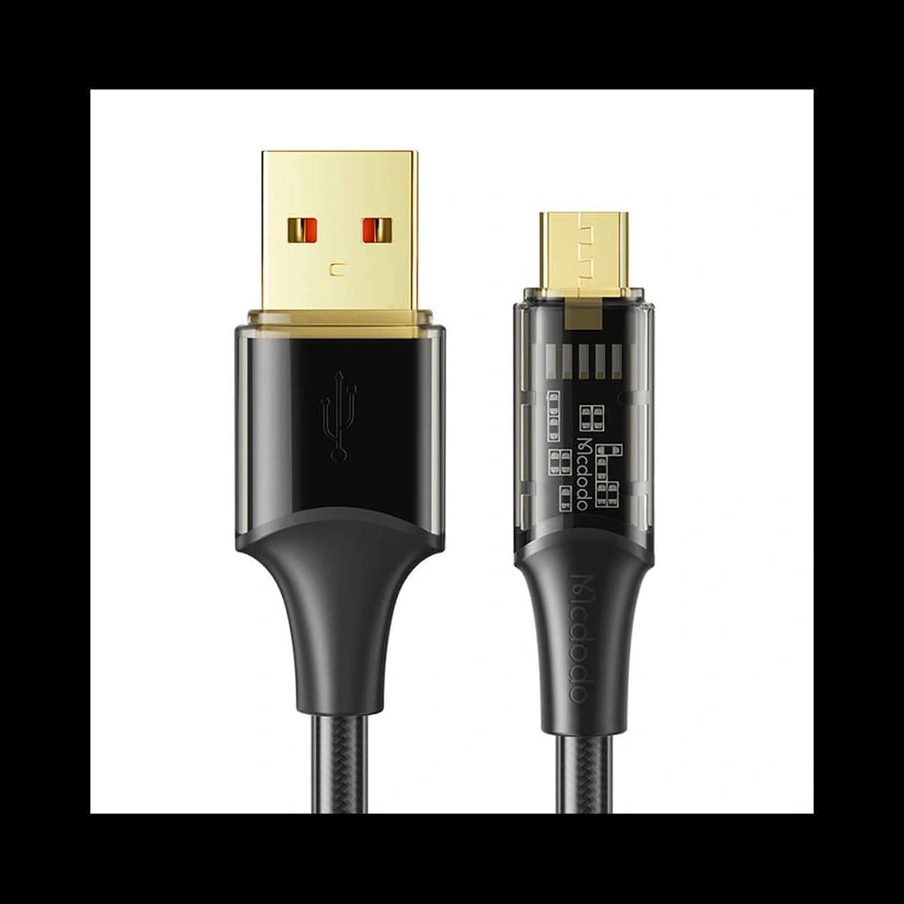 Kábel Mcdodo CA-2100 USB-A / microUSB, QC4, 3A, 1.2m (fekete) - 1